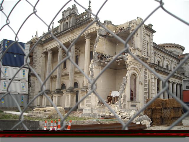 Is that a Catholic church? Well, it's what's left of the Catholic Cathedral if that counts.Come on Pope, stump up the cash and fix it!