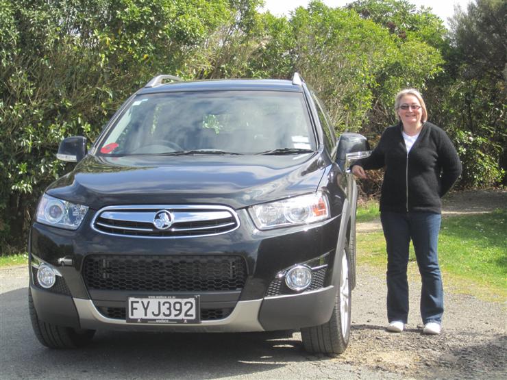 Yvonne and her (and Steve's) brand new Holden Captiva