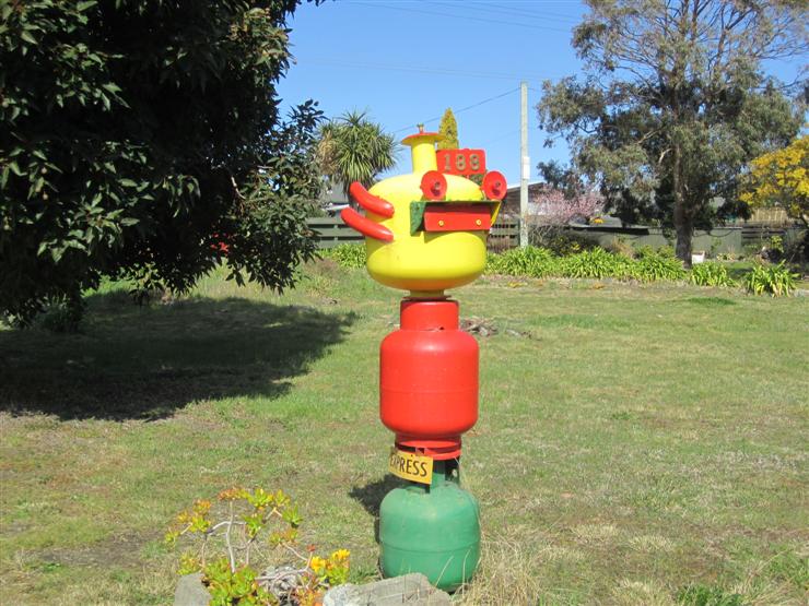 A whacky mailbox